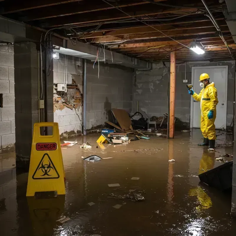 Flooded Basement Electrical Hazard in Mingo County, WV Property